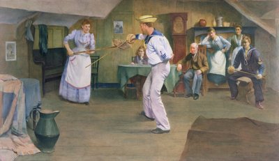De schermles, 1893 door Frederick James McNamara Evans